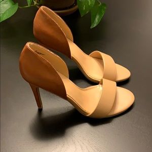 Tan and Brown Express Heels